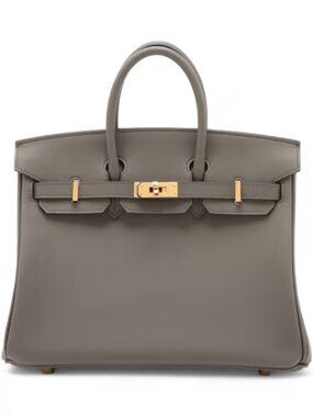 Hermès Birkin 25 Le Tournay Veau Swift Etain